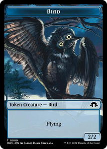 Bird Token - Modern Horizons 3 (MH3) #9 - Token Magic: The Gathering Trading Card