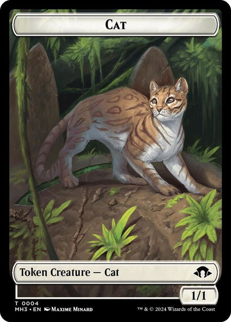 Cat Token - Modern Horizons 3 Magic: The Gathering trading card