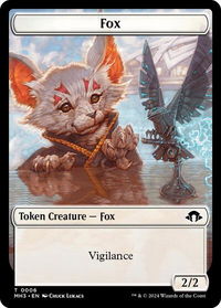 Fox Token - Modern Horizons 3 (MH3) #6 - Token Magic: The Gathering Trading Card