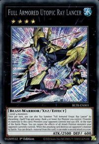 Full Armored Utopic Ray Lancer - Battles of Legend: Terminal Revenge (BLTR) #BLTR-EN003 - Secret Rare YuGiOh Trading Card