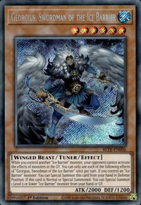 Georgius, Swordman of the Ice Barrier - Battles of Legend: Terminal Revenge (BLTR) #BLTR-EN006 - Secret Rare YuGiOh Trading Card