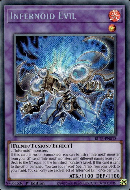 Infernoid Evil - Battles of Legend: Terminal Revenge YuGiOh trading card