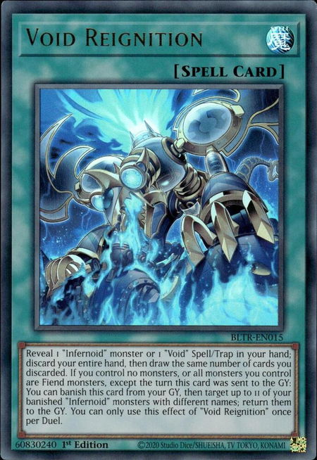 Void Reignition - Battles of Legend: Terminal Revenge YuGiOh trading card