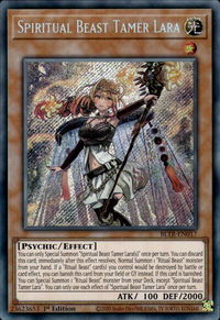 Spiritual Beast Tamer Lara - Battles of Legend: Terminal Revenge (BLTR) #BLTR-EN017 - Secret Rare YuGiOh Trading Card