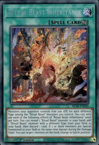 Ritual Beast Inheritance - Battles of Legend: Terminal Revenge (BLTR) #BLTR-EN020 - Secret Rare YuGiOh Trading Card