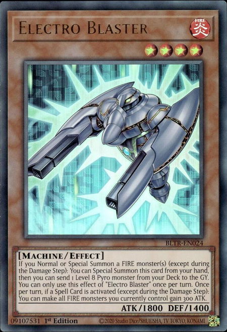 Electro Blaster - Battles of Legend: Terminal Revenge YuGiOh trading card