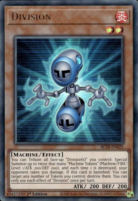 Division - Battles of Legend: Terminal Revenge YuGiOh trading card