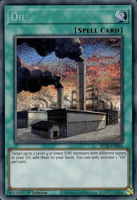 Oil - Battles of Legend: Terminal Revenge YuGiOh trading card