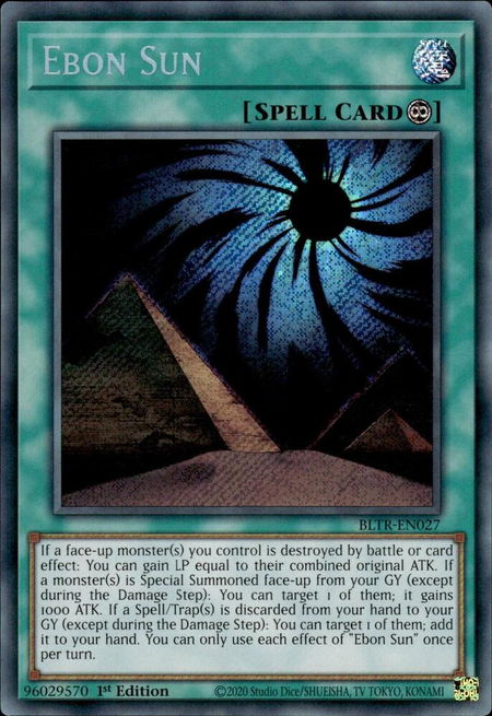 Ebon Sun - Battles of Legend: Terminal Revenge YuGiOh trading card