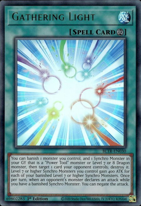 Gathering Light - Battles of Legend: Terminal Revenge YuGiOh trading card
