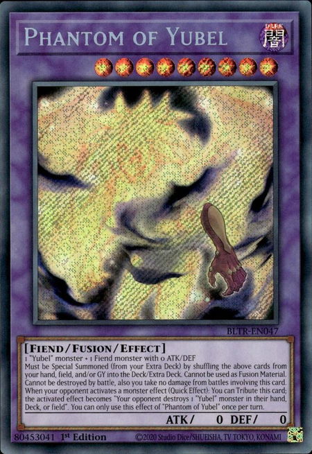 Phantom of Yubel - Battles of Legend: Terminal Revenge YuGiOh trading card