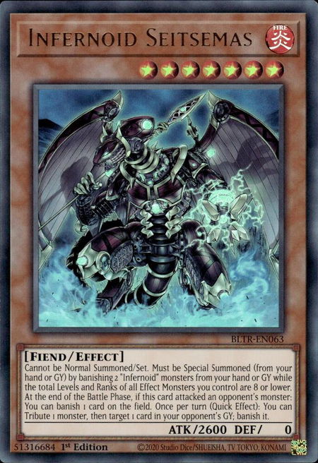 Infernoid Seitsemas - Battles of Legend: Terminal Revenge YuGiOh trading card
