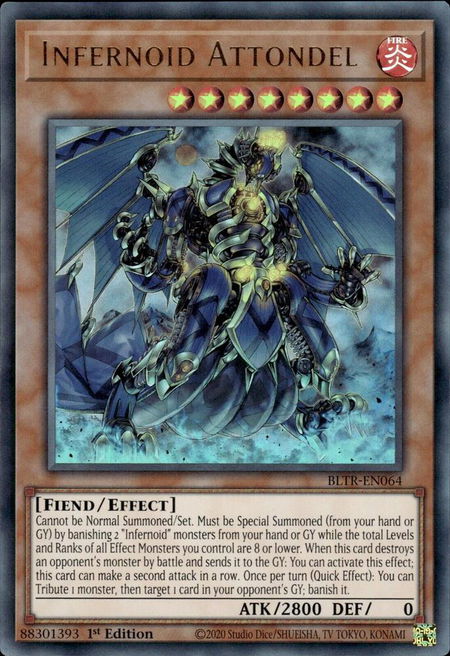 Infernoid Attondel - Battles of Legend: Terminal Revenge YuGiOh trading card