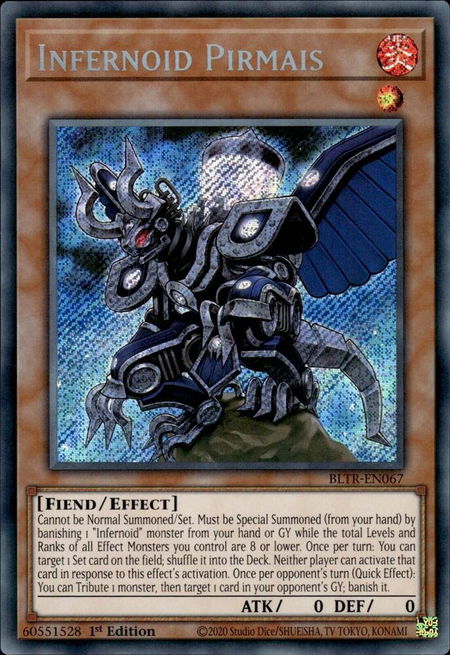 Infernoid Pirmais - Battles of Legend: Terminal Revenge YuGiOh trading card