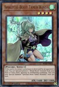 Spiritual Beast Tamer Winda - Battles of Legend: Terminal Revenge (BLTR) #BLTR-EN070 - Ultra Rare YuGiOh Trading Card
