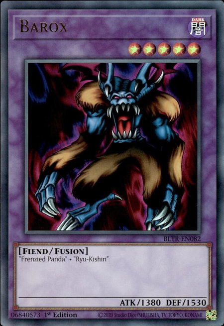 Barox - Battles of Legend: Terminal Revenge YuGiOh trading card
