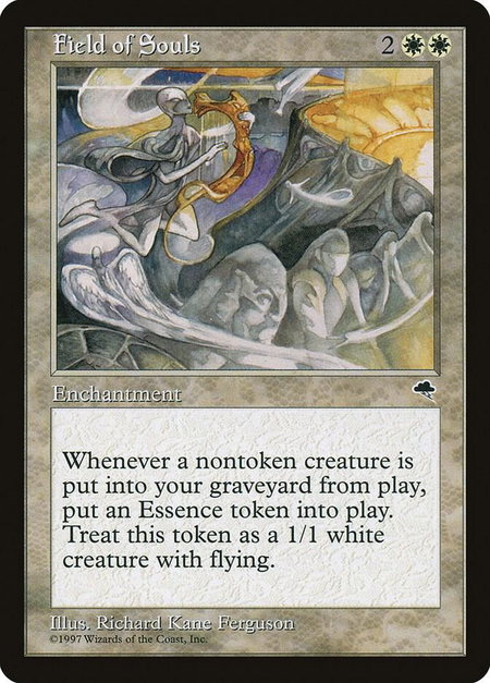 Field of Souls - Tempest Magic: The Gathering trading card