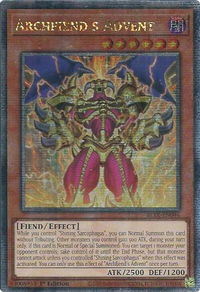 Archfiend's Advent (Quarter Century Secret Rare) - Battles of Legend: Terminal Revenge (BLTR) #BLTR-EN046 - Quarter Century Secret Rare YuGiOh Trading Card