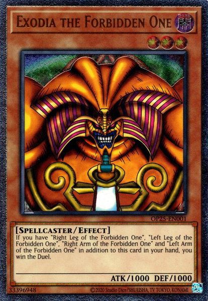 Exodia the Forbidden One (UTR) trading card from OTS Tournament Pack 25 Exodia the Forbidden One (UTR) - OTS Tournament Pack 25 YuGiOh trading card