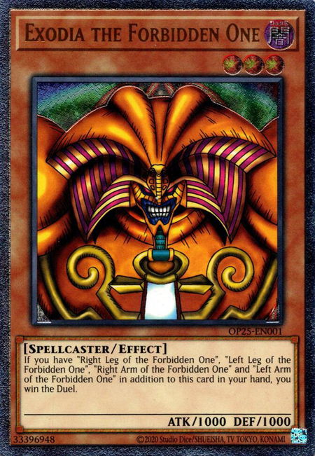 Exodia the Forbidden One (UTR) - OTS Tournament Pack 25 YuGiOh trading card