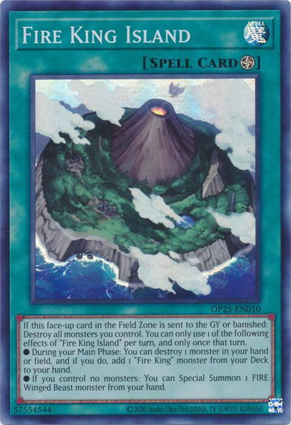 Fire King Island - OTS Tournament Pack 25 YuGiOh trading card