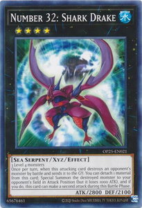 Number 32: Shark Drake - OTS Tournament Pack 25 (OP25) #OP25-EN021 - Common / Short Print YuGiOh Trading Card