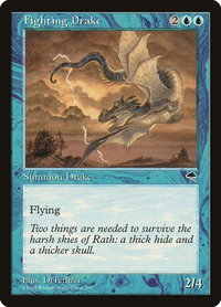 Fighting Drake - Tempest (TMP) #63 - Uncommon Magic: The Gathering Trading Card