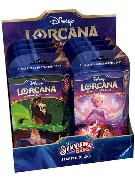 Disney Lorcana: Shimmering Skies Starter Deck Display - Shimmering Skies Disney Lorcana trading card