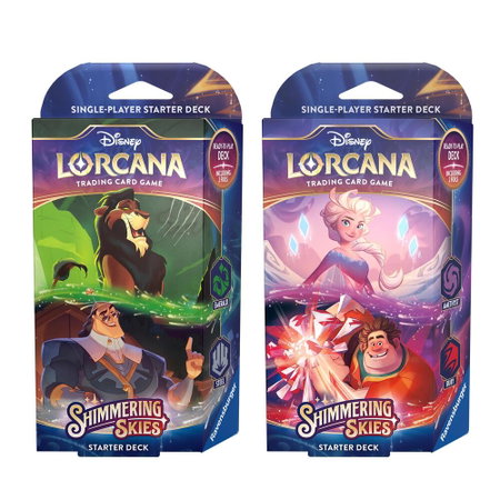 Disney Lorcana: Shimmering Skies Starter Deck [Set of 2] - Shimmering Skies Disney Lorcana trading card