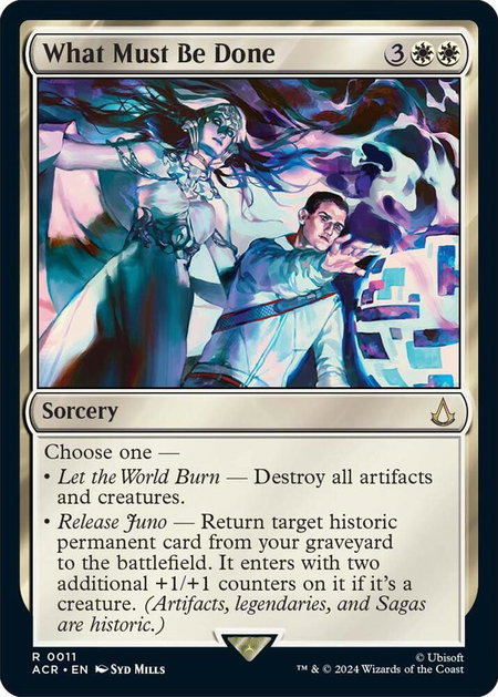 What Must Be Done - Universes Beyond: Assassin's Creed Magic: The Gathering trading card