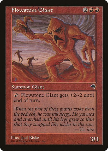 Flowstone Giant - Tempest Magic: The Gathering trading card