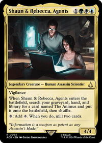 Shaun & Rebecca, Agents - Universes Beyond: Assassin's Creed (ACR) #64 - Rare Magic: The Gathering Trading Card