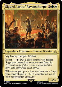 Sigurd, Jarl of Ravensthorpe - Universes Beyond: Assassin's Creed (ACR) #66 - Rare Magic: The Gathering Trading Card