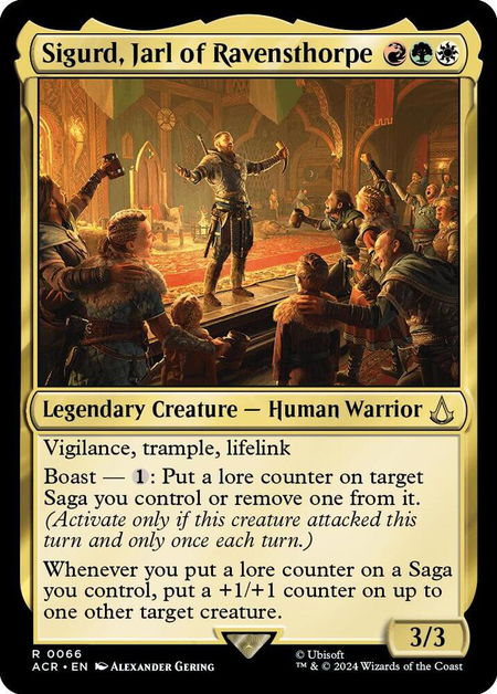 Sigurd, Jarl of Ravensthorpe - Universes Beyond: Assassin's Creed Magic: The Gathering trading card