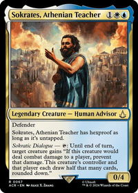 Sokrates, Athenian Teacher - Universes Beyond: Assassin's Creed (ACR) #67 - Rare Magic: The Gathering Trading Card