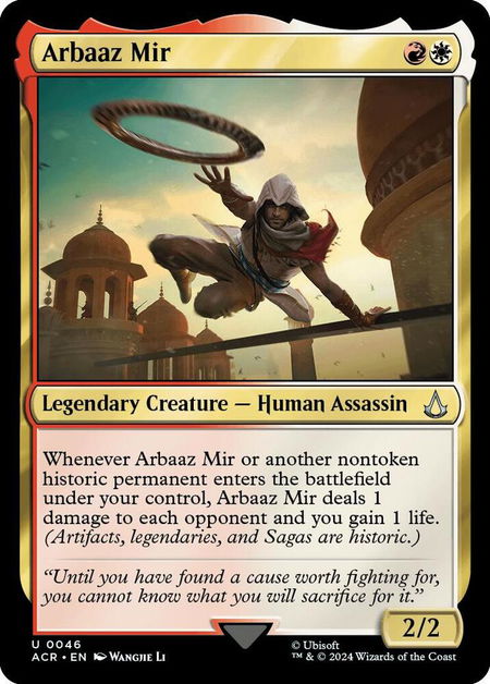 Arbaaz Mir - Universes Beyond: Assassin's Creed Magic: The Gathering trading card
