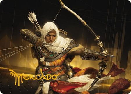 Bayek of Siwa Art Card (Gold-Stamped Signature) - Art Series: Universes Beyond: Assassin's Creed Magic: The Gathering trading card