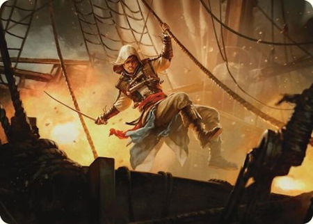 Edward Kenway Art Card - Art Series: Universes Beyond: Assassin's Creed Magic: The Gathering trading card