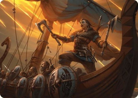 Eivor, Battle-Ready Art Card - Art Series: Universes Beyond: Assassin's Creed Magic: The Gathering trading card