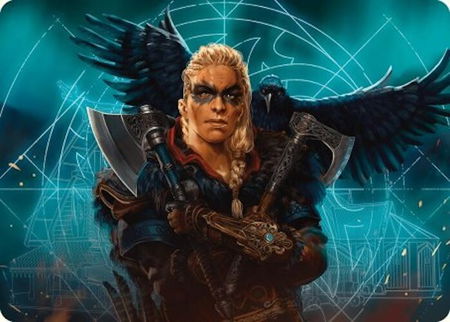 Eivor, Wolf-Kissed Art Card - Art Series: Universes Beyond: Assassin's Creed Magic: The Gathering trading card