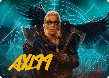 Eivor, Wolf-Kissed Art Card (Gold-Stamped Signature) - Art Series: Universes Beyond: Assassin's Creed Magic: The Gathering trading card