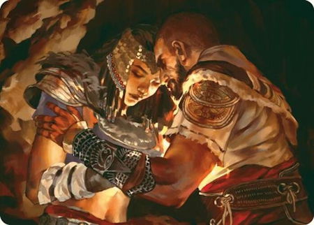 Cathartic Reunion Art Card - Art Series: Universes Beyond: Assassin's Creed Magic: The Gathering trading card