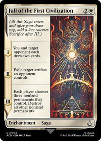 Fall of the First Civilization - Universes Beyond: Assassin's Creed (ACR) #4 - Uncommon Magic: The Gathering Trading Card