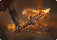 The Spear of Leonidas Art Card - Art Series: Universes Beyond: Assassin's Creed (ASACR) #4 - Special Magic: The Gathering Trading Card