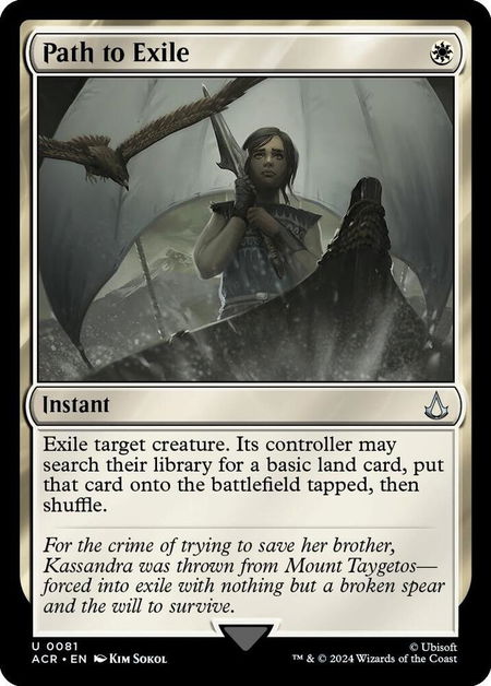 Path to Exile - Universes Beyond: Assassin's Creed Magic: The Gathering trading card