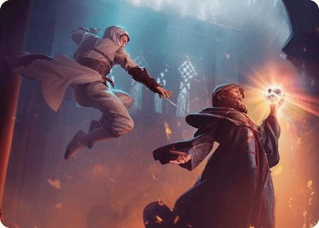 Mortify Art Card - Art Series: Universes Beyond: Assassin's Creed Magic: The Gathering trading card