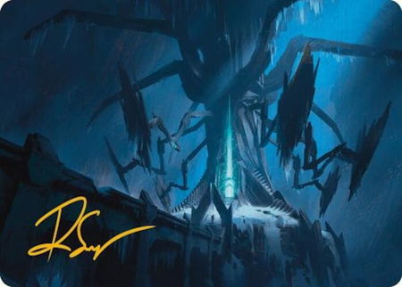 Yggdrasil, Rebirth Engine Art Card (Gold-Stamped Signature) - Art Series: Universes Beyond: Assassin's Creed Magic: The Gathering trading card