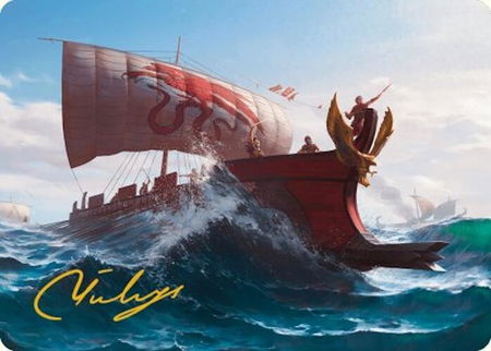 Adrestia Art Card (Gold-Stamped Signature) - Art Series: Universes Beyond: Assassin's Creed Magic: The Gathering trading card