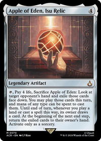 Apple of Eden, Isu Relic - Universes Beyond: Assassin's Creed (ACR) #70 - Mythic Magic: The Gathering Trading Card