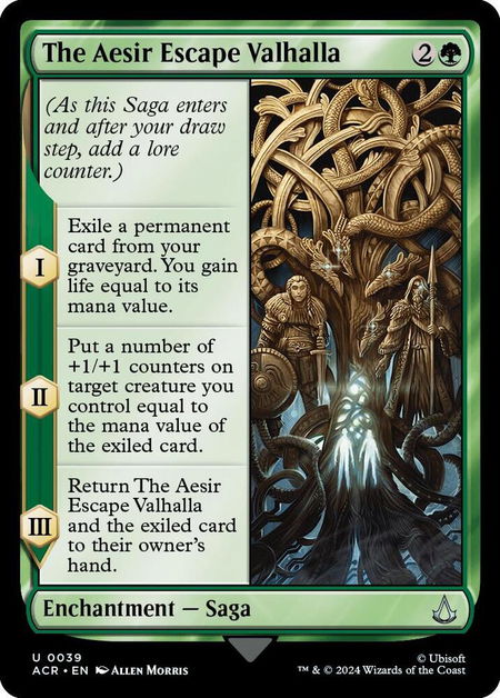The Aesir Escape Valhalla - Universes Beyond: Assassin's Creed Magic: The Gathering trading card
